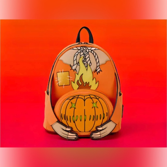 Loungefly Trick \'R\' Treat Flaming Head Sam Mini Backpack